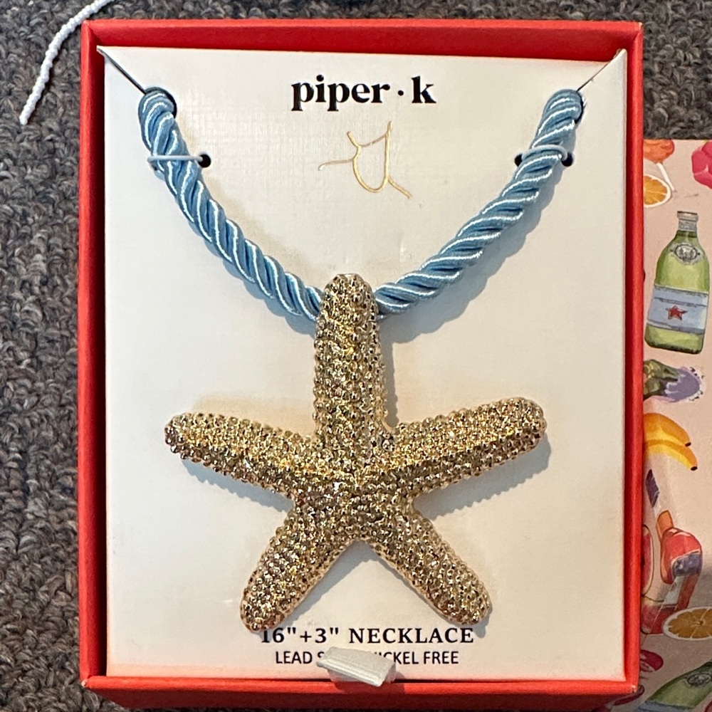 Piper K Gold Starfish Necklace